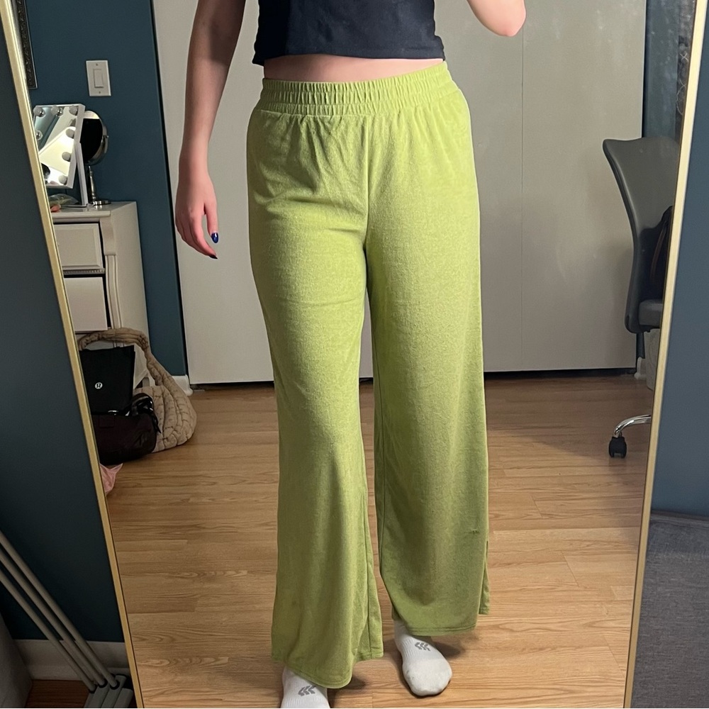 Nordstrom Open Edit Terry Cloth Wide Leg Pants